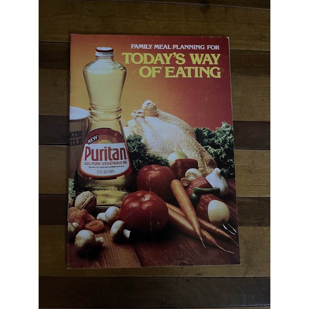 Puritan Family Meal Planning For Today's Way of Eating Paper Pamphlet Cookbook